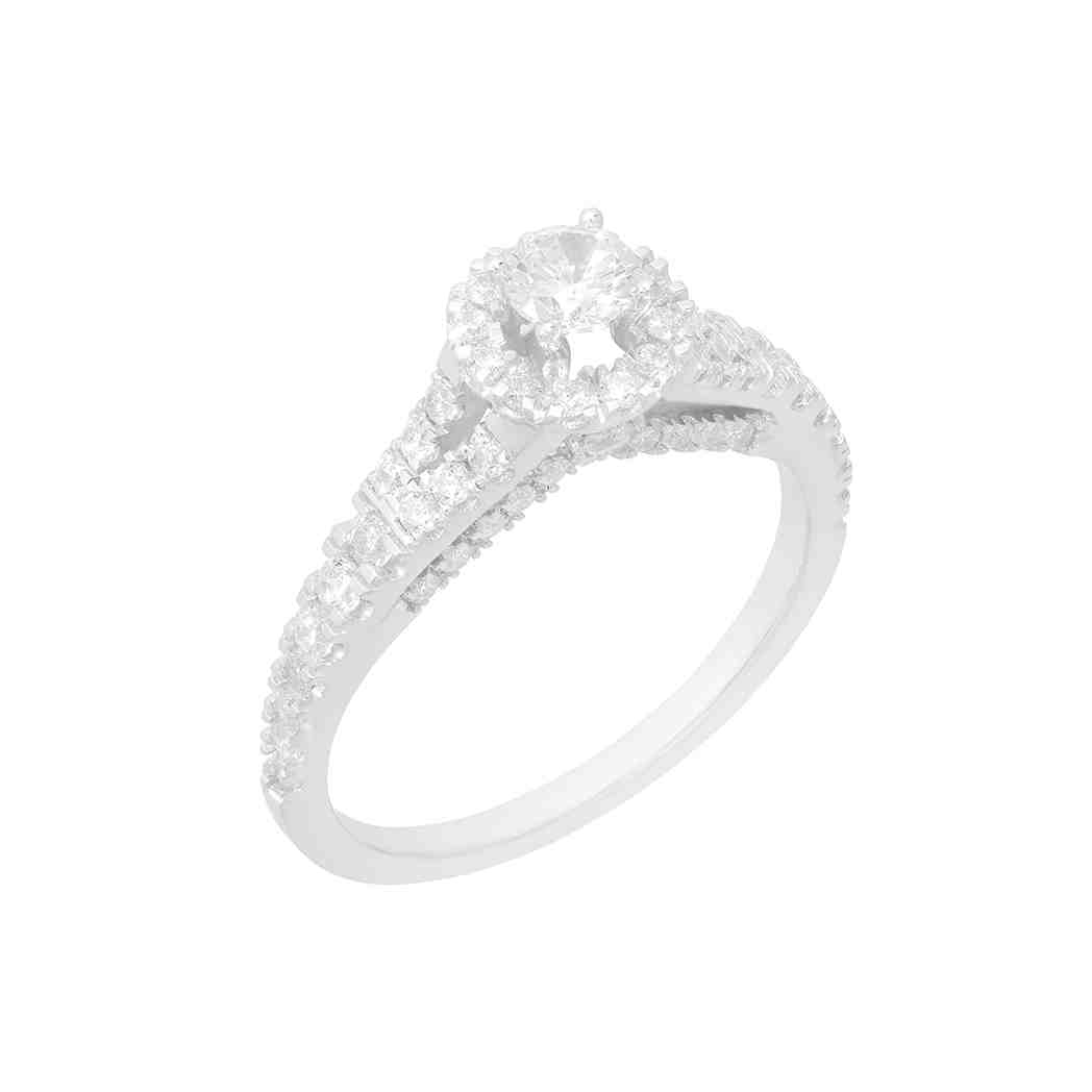  Split Shank Halo Engagement Ring LR11676A